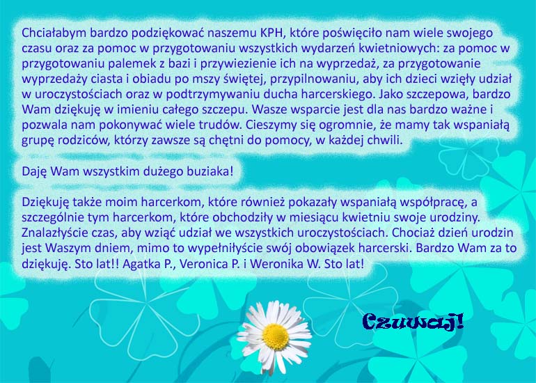 Podziękowanie
